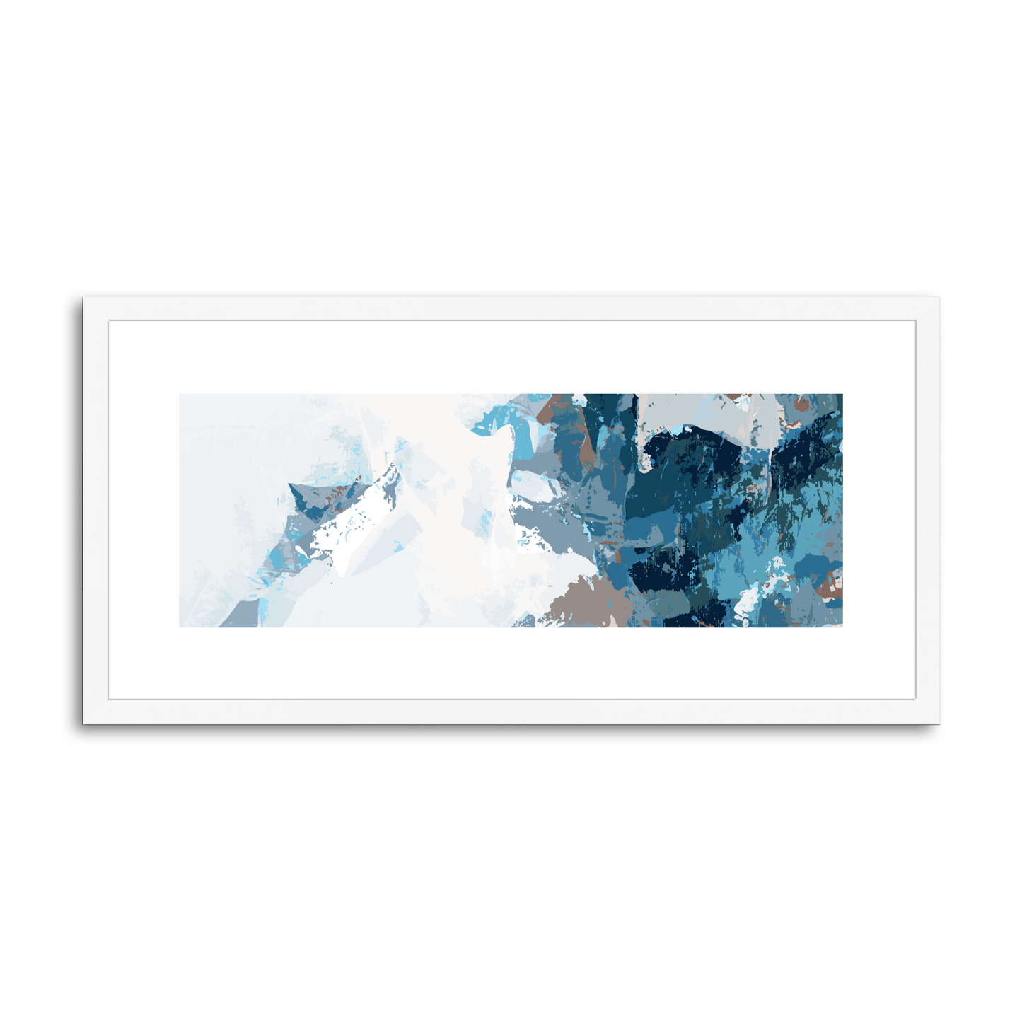 Framed Graphic Art Print, White Mat - 12x24 inches | FP-1150-7693