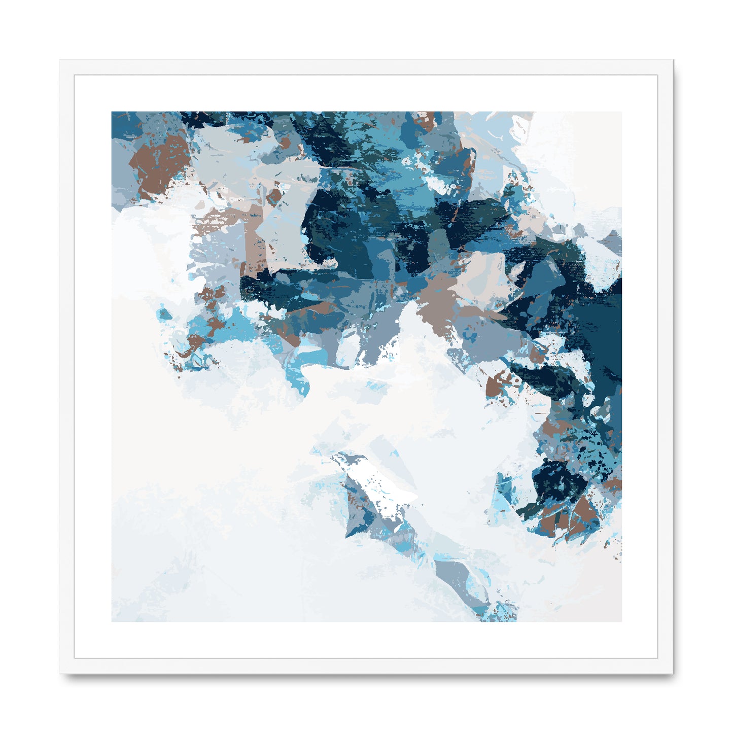 Framed Graphic Art Print, White Mat - 8x8 12x12 16x16 20x20 24x24 28x28 inches | FPS-1150-7693