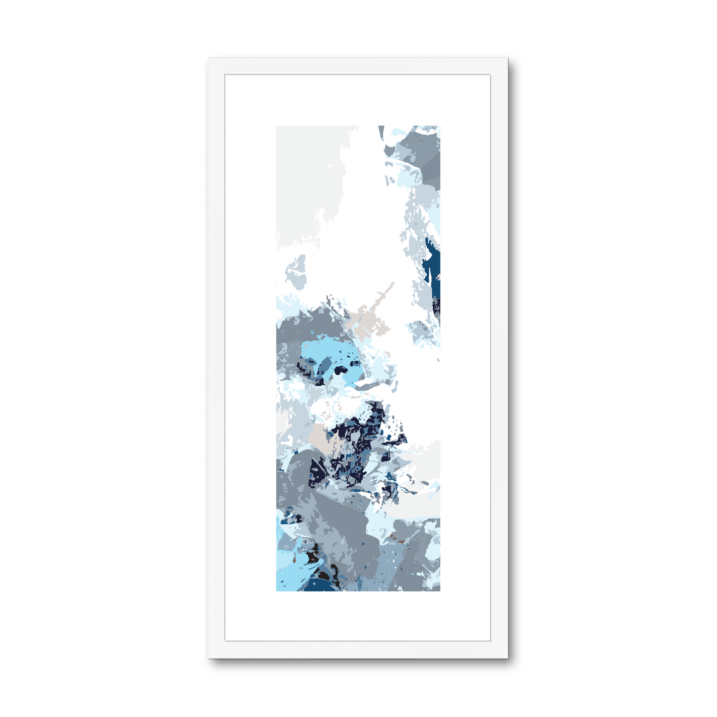 Framed Graphic Art Print, White Mat - 12x24 inches | FP-1150-7694