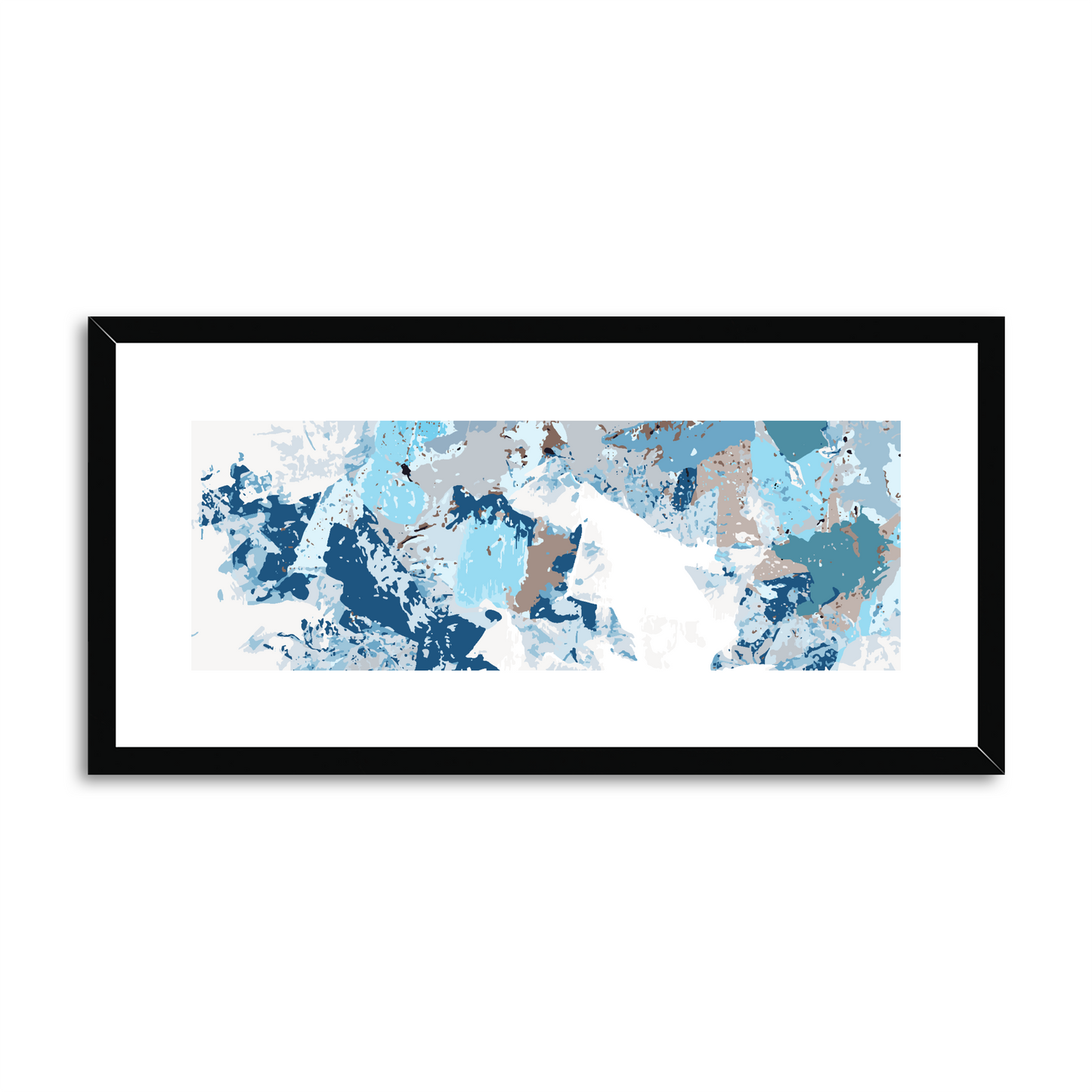 Framed Graphic Art Print, White Mat - 12x24 inches | FP-1150-7695
