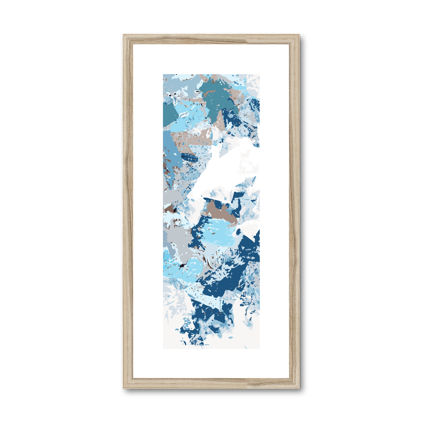 Framed Graphic Art Print, White Mat - 12x24 inches | FP-1150-7695