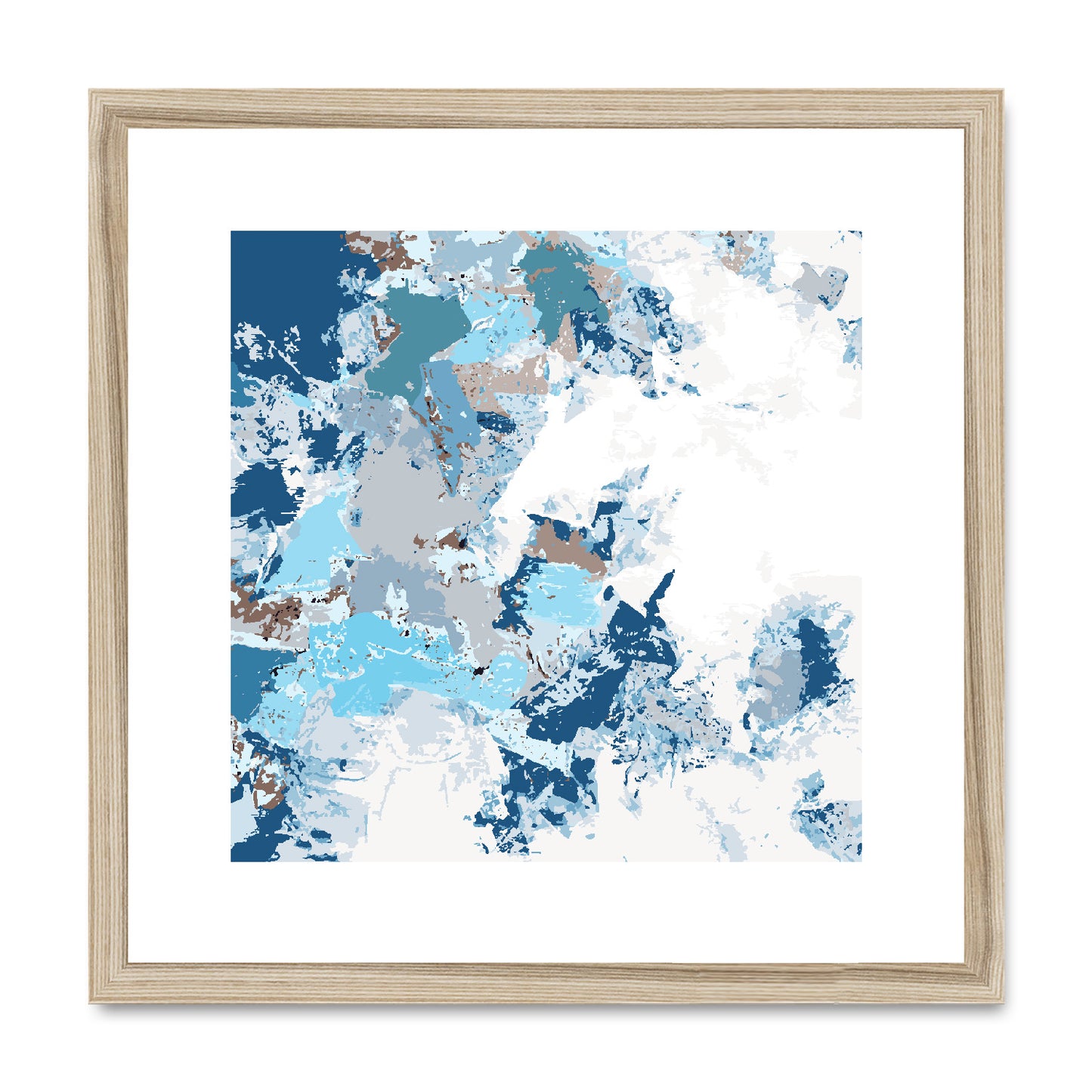 Framed Graphic Art Print, White Mat - 8x8 12x12 16x16 20x20 24x24 28x28 inches | FPS-1150-7695