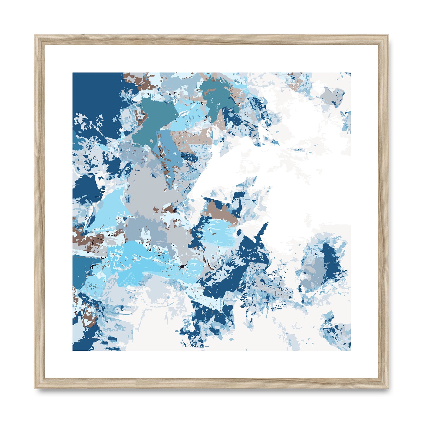Framed Graphic Art Print, White Mat - 8x8 12x12 16x16 20x20 24x24 28x28 inches | FPS-1150-7695