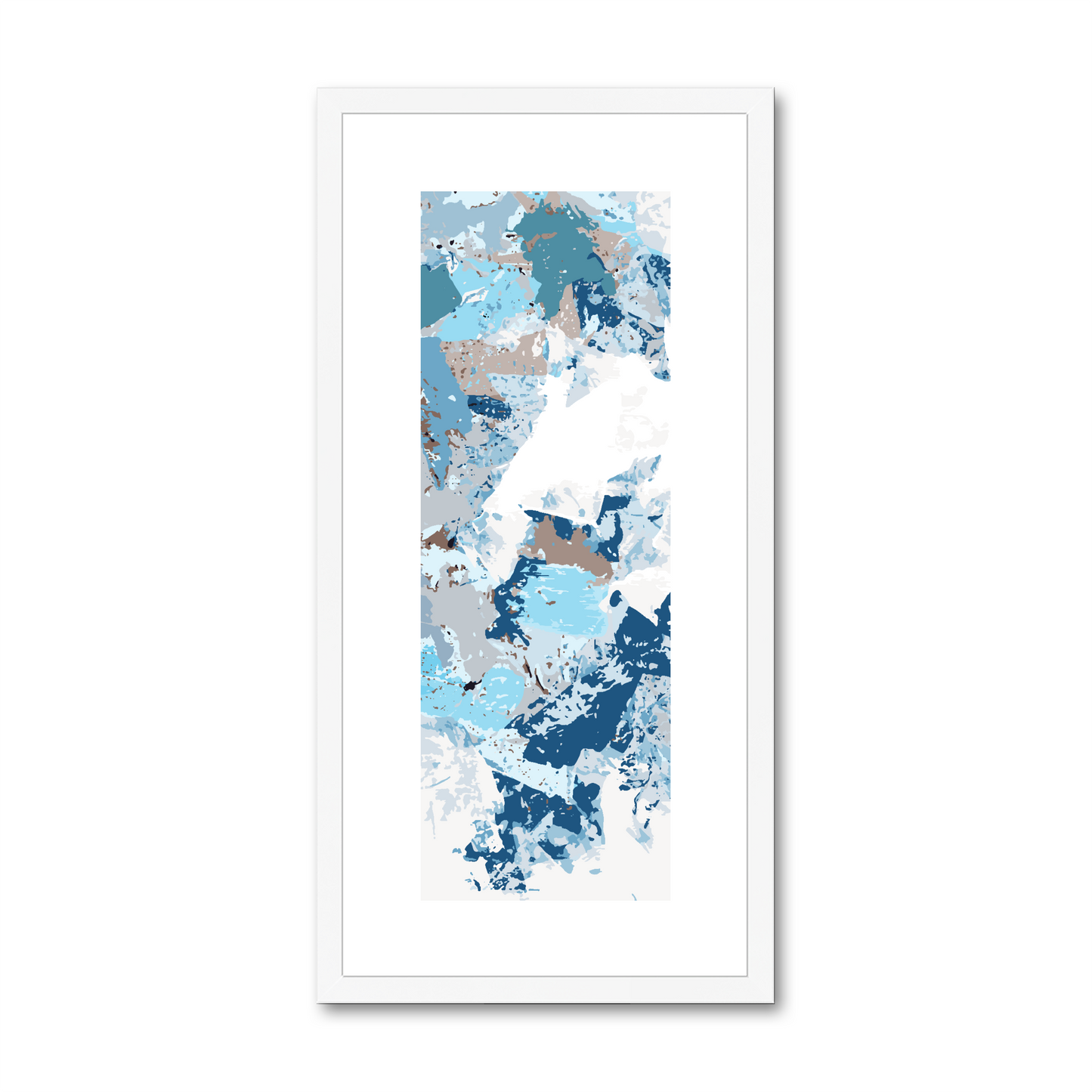 Framed Graphic Art Print, White Mat - 12x24 inches | FP-1150-7695