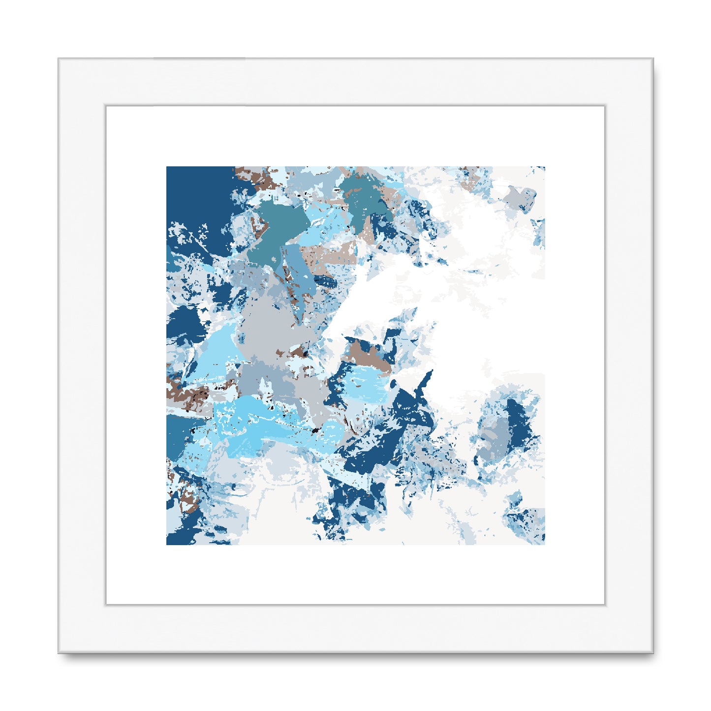 Framed Graphic Art Print, White Mat - 8x8 12x12 16x16 20x20 24x24 28x28 inches | FPS-1150-7695