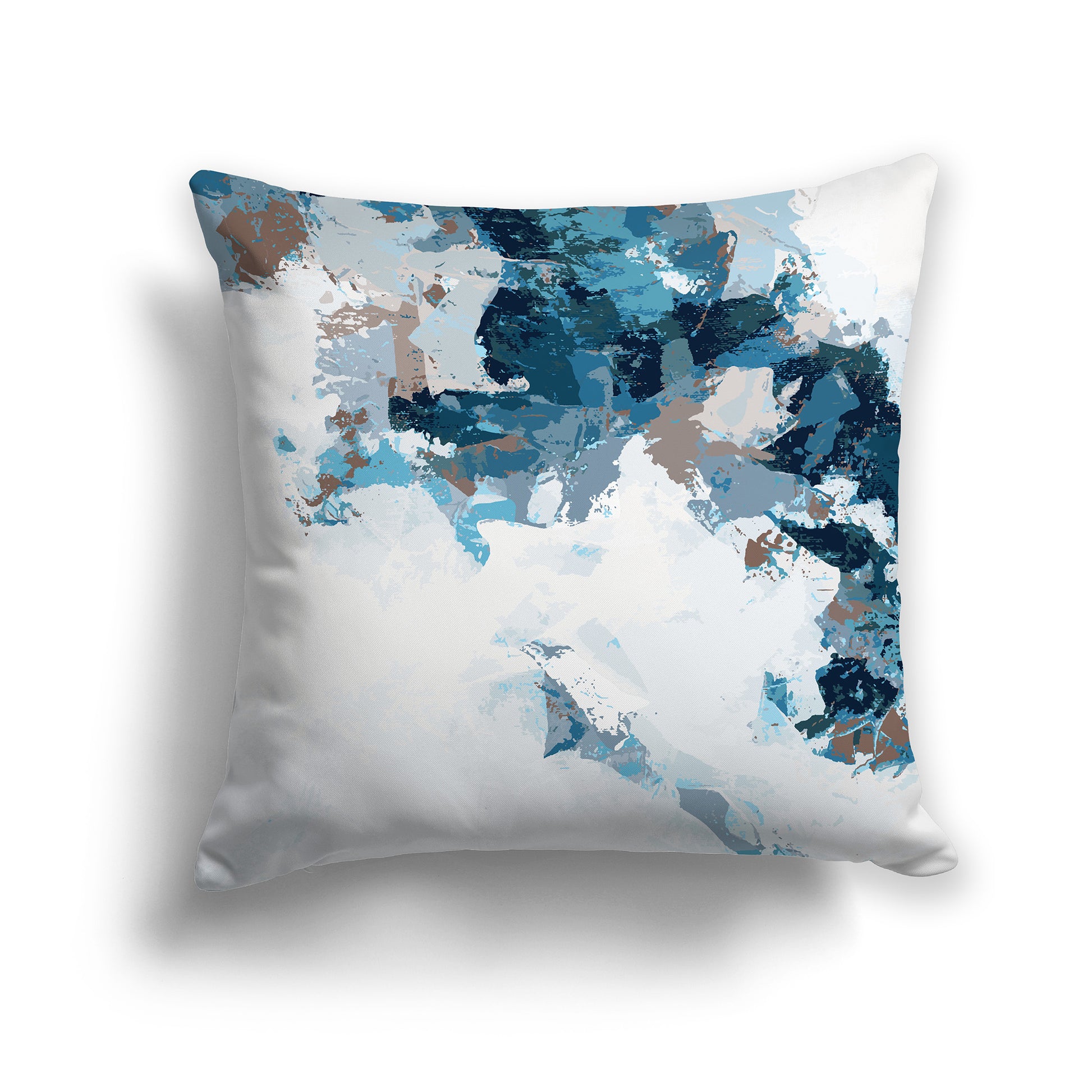 Square Throw Pillow featuring graphic art from the Caribbean Cruise Collection