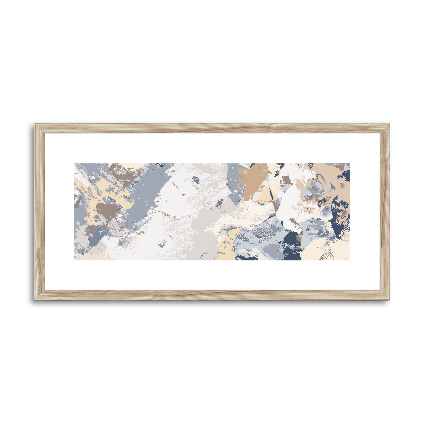 Framed Graphic Art Print, White Mat - 12x24 inches | FP-1160-7689