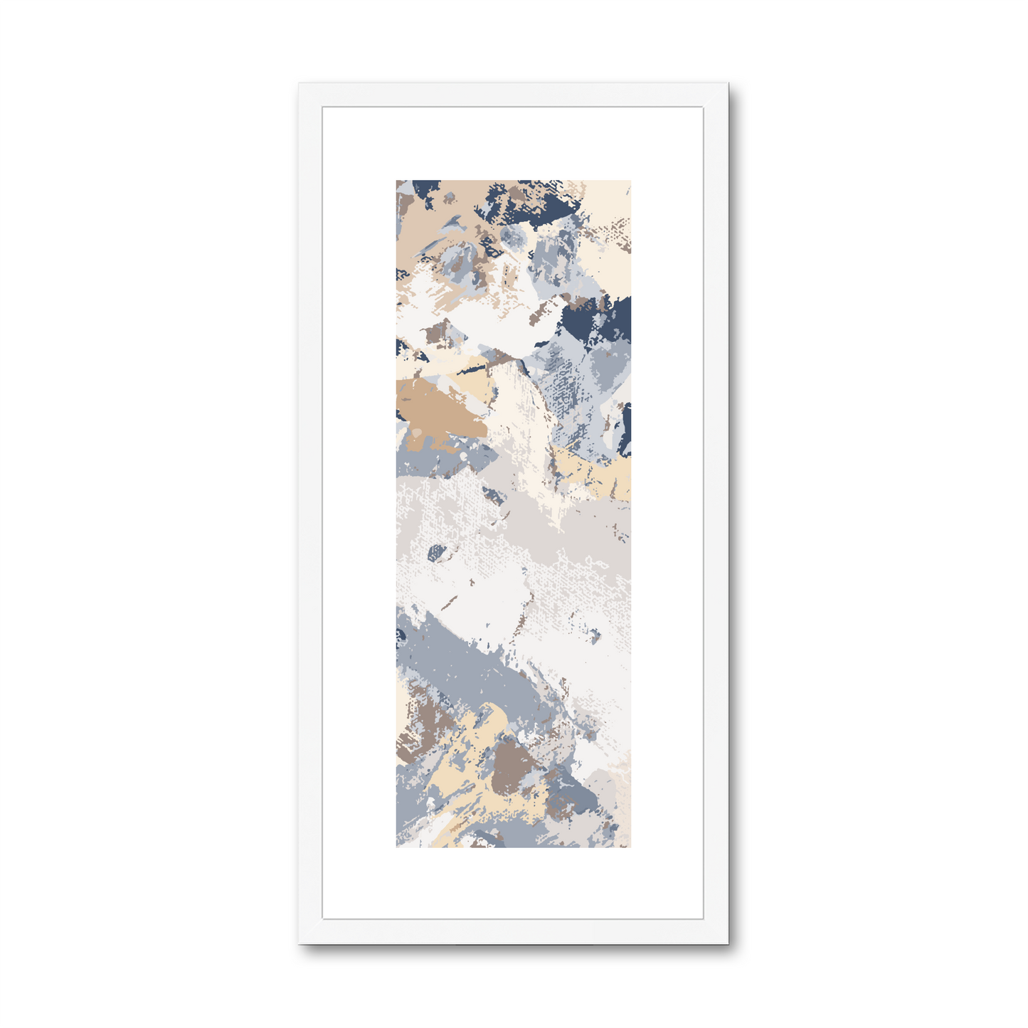 Framed Graphic Art Print, White Mat - 12x24 inches | FP-1160-7689