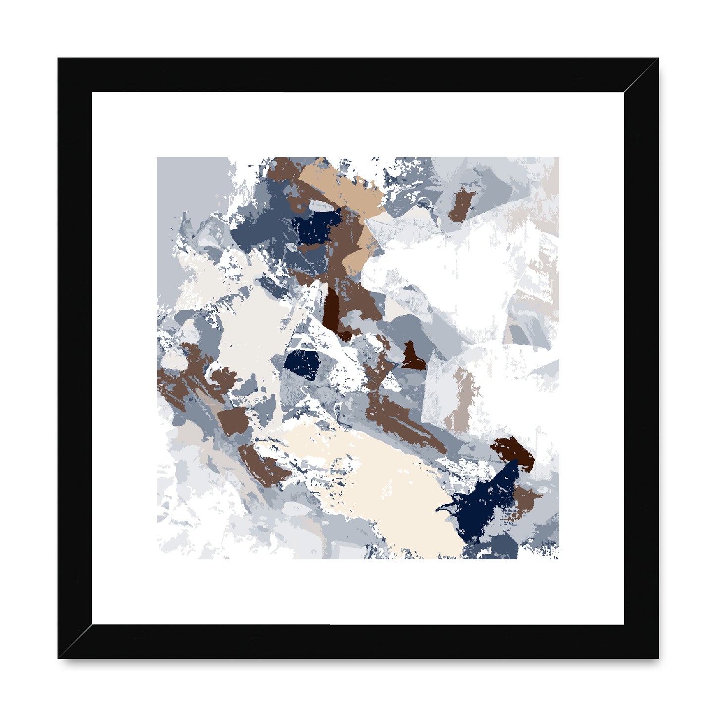 Framed Graphic Art Print, White Mat - 8x8 12x12 16x16 20x20 24x24 28x28 inches | FPS-1160-7690