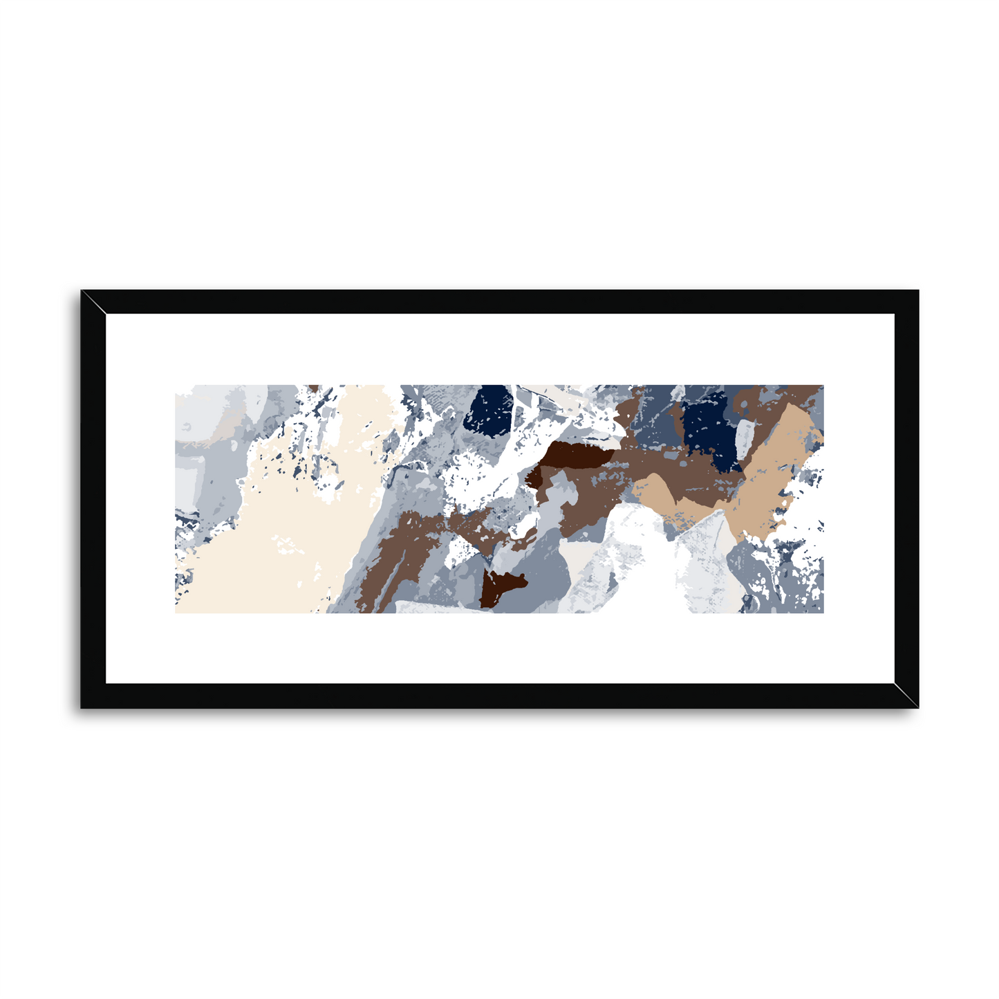 Framed Graphic Art Print, White Mat - 12x24 inches | FP-1160-7690