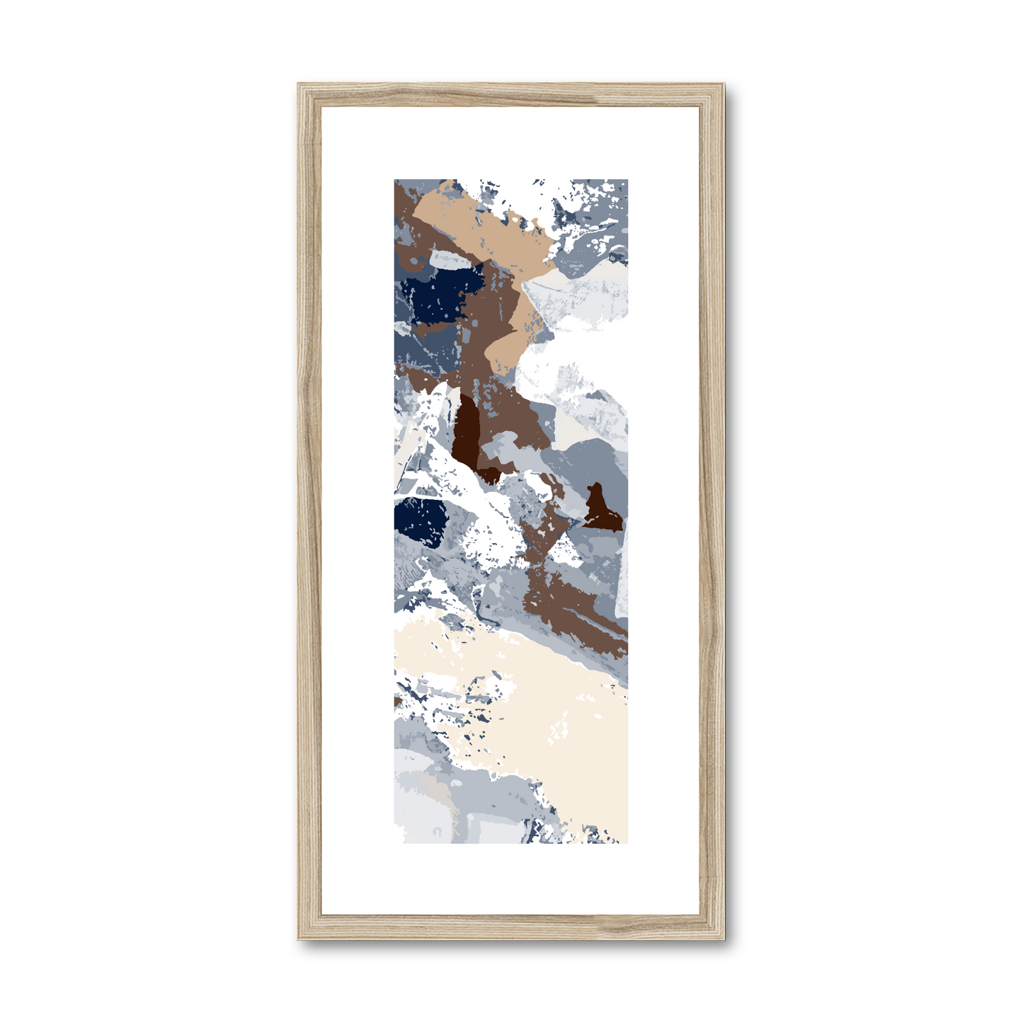 Framed Graphic Art Print, White Mat - 12x24 inches | FP-1160-7690