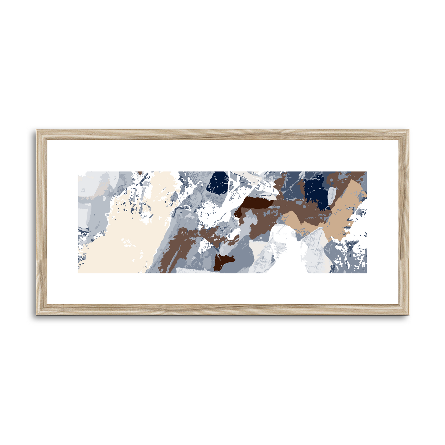 Framed Graphic Art Print, White Mat - 12x24 inches | FP-1160-7690