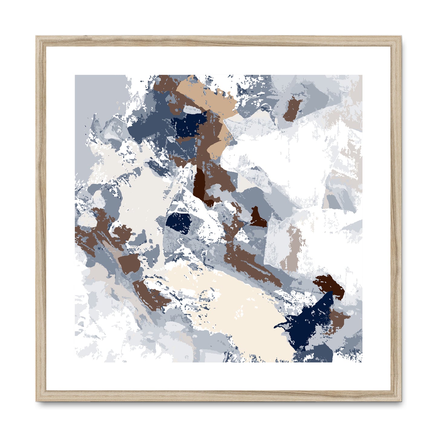Framed Graphic Art Print, White Mat - 8x8 12x12 16x16 20x20 24x24 28x28 inches | FPS-1160-7690