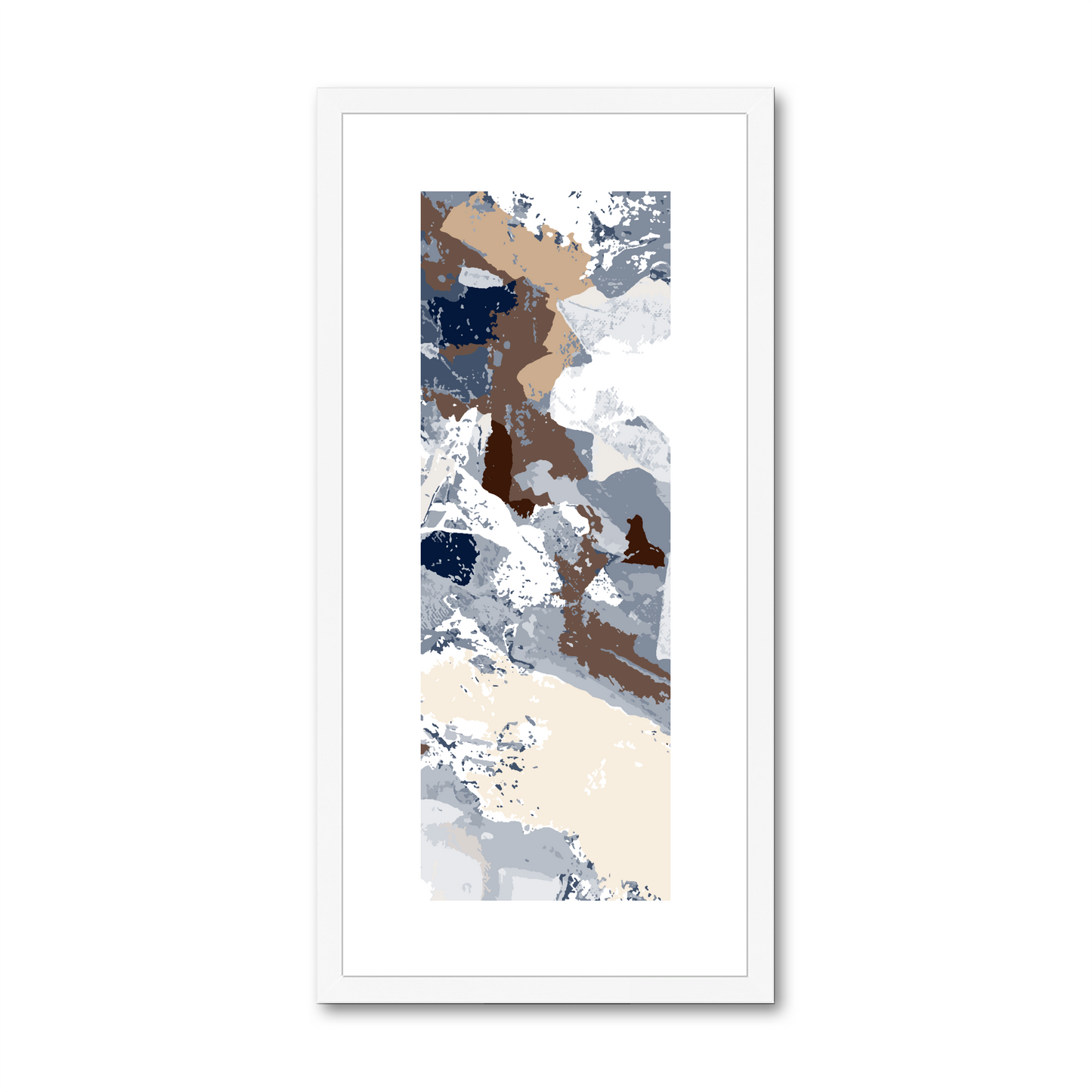Framed Graphic Art Print, White Mat - 12x24 inches | FP-1160-7690