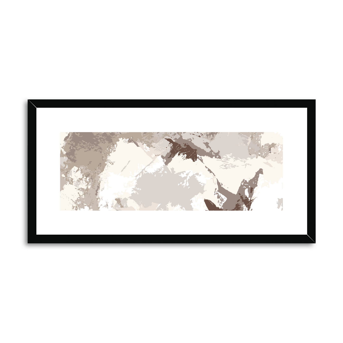 Framed Graphic Art Print, White Mat - 12x24 inches | FP-1160-7691