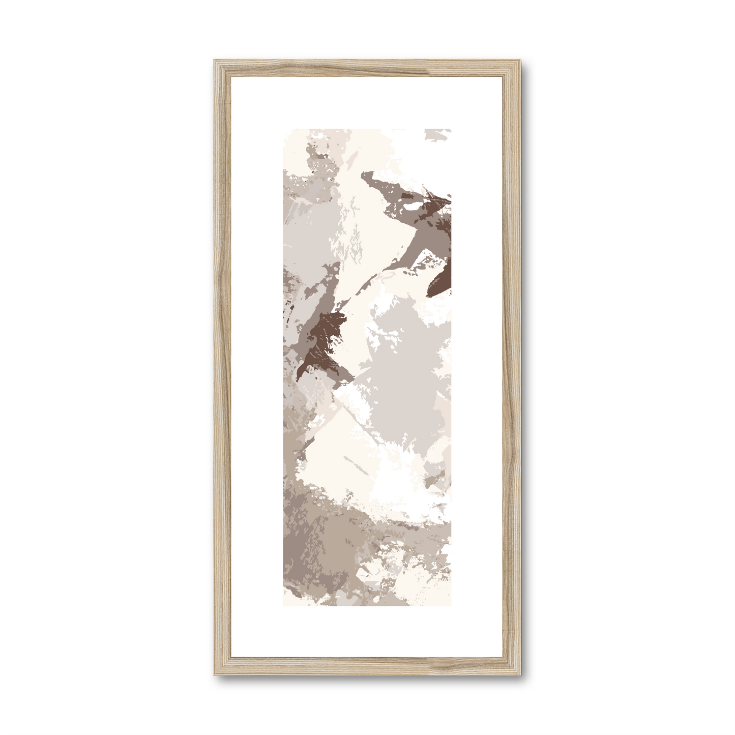 Framed Graphic Art Print, White Mat - 12x24 inches | FP-1160-7691