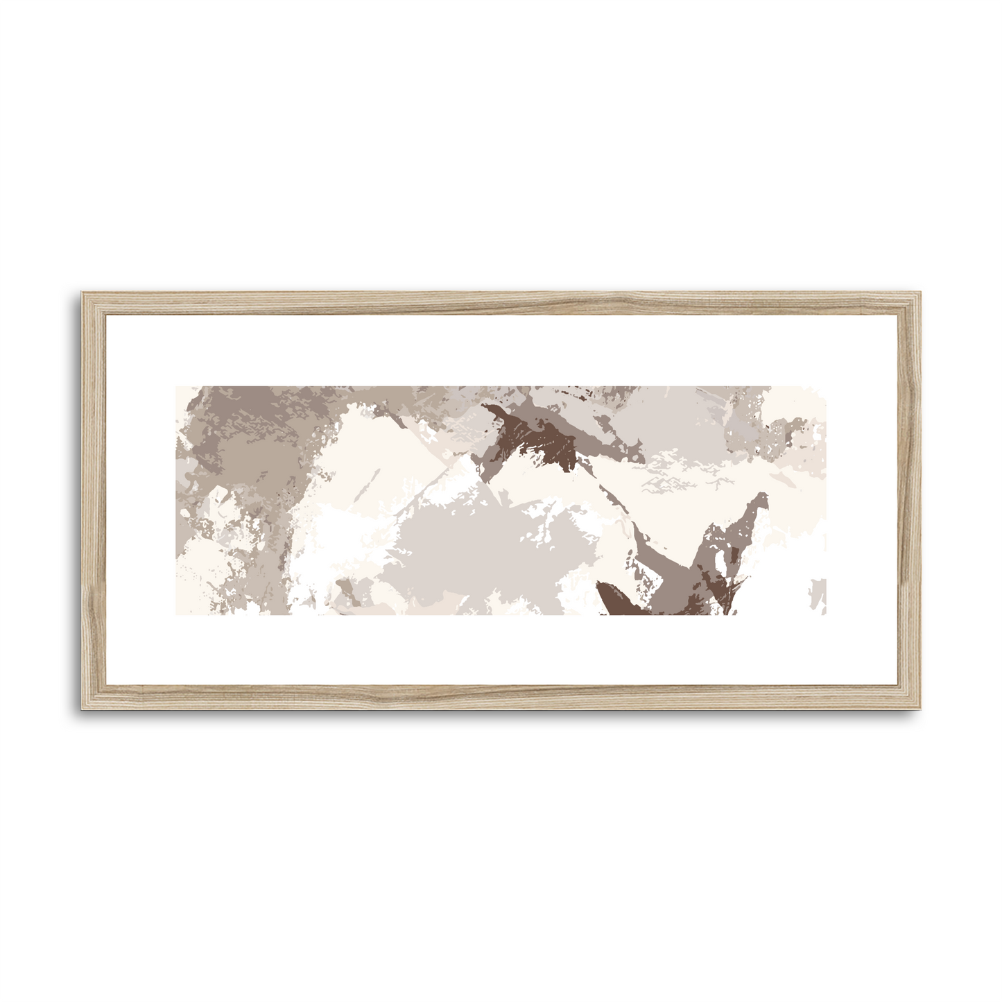 Framed Graphic Art Print, White Mat - 12x24 inches | FP-1160-7691