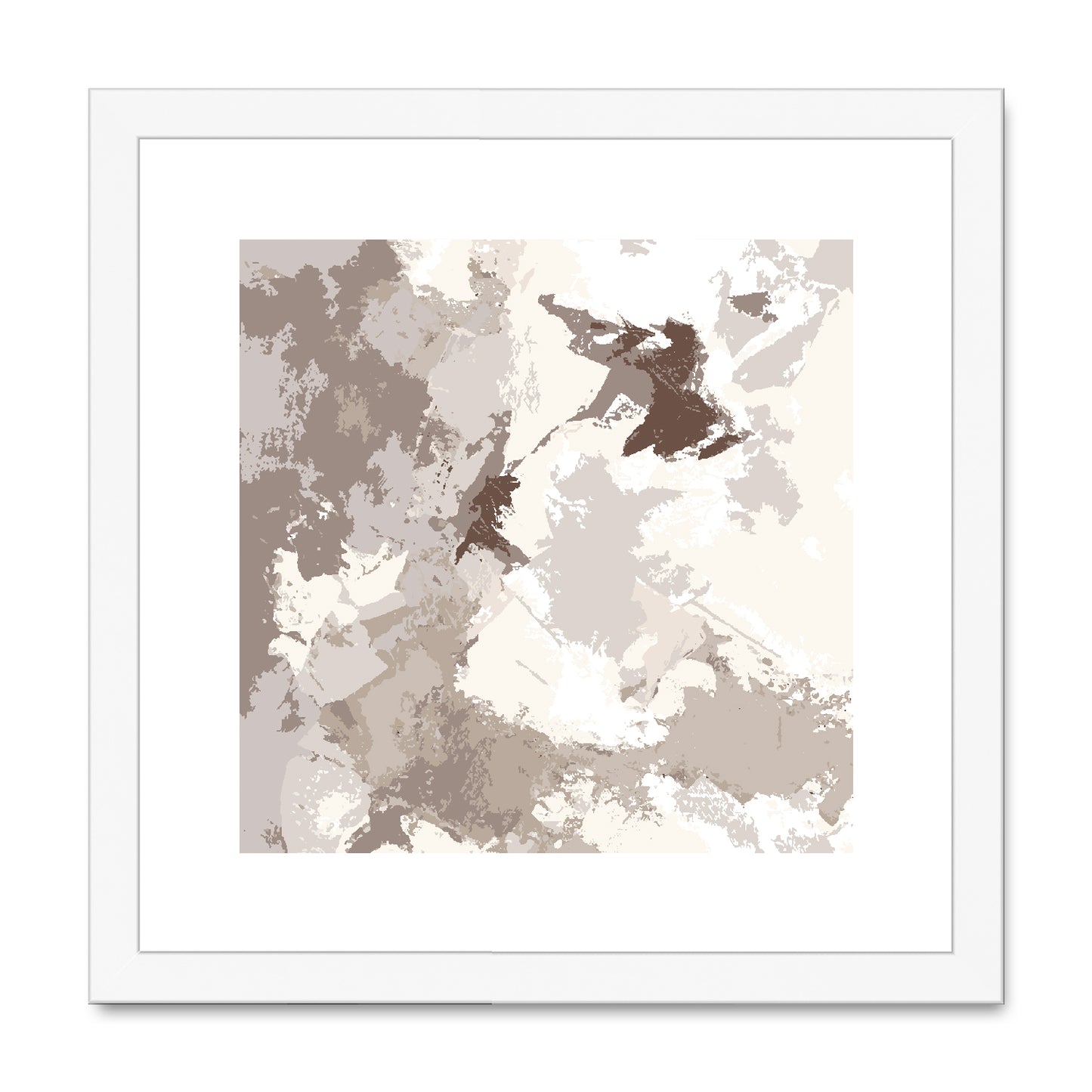 Framed Graphic Art Print, White Mat - 8x8 12x12 16x16 20x20 24x24 28x28 inches | FPS-1160-7691