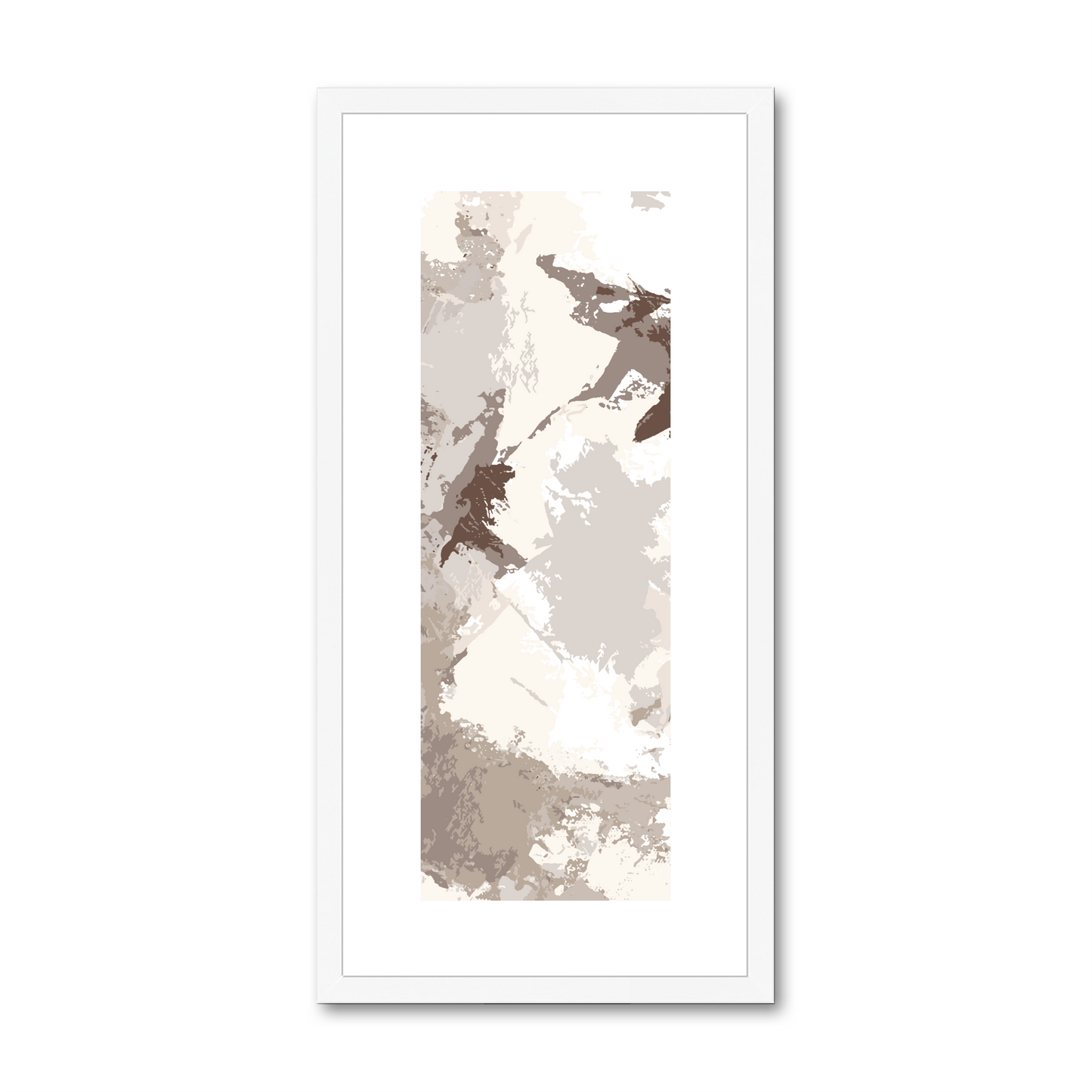 Framed Graphic Art Print, White Mat - 12x24 inches | FP-1160-7691