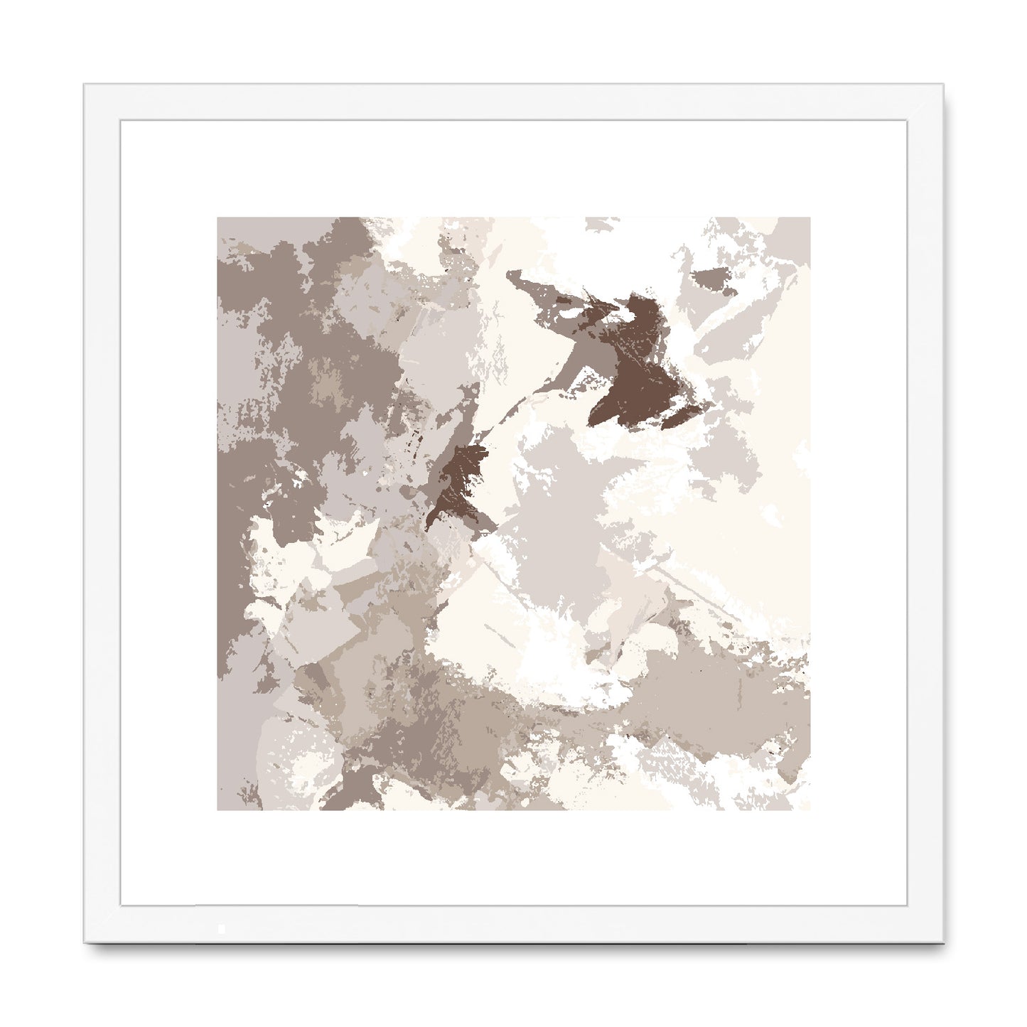 Framed Graphic Art Print, White Mat - 8x8 12x12 16x16 20x20 24x24 28x28 inches | FPS-1160-7691