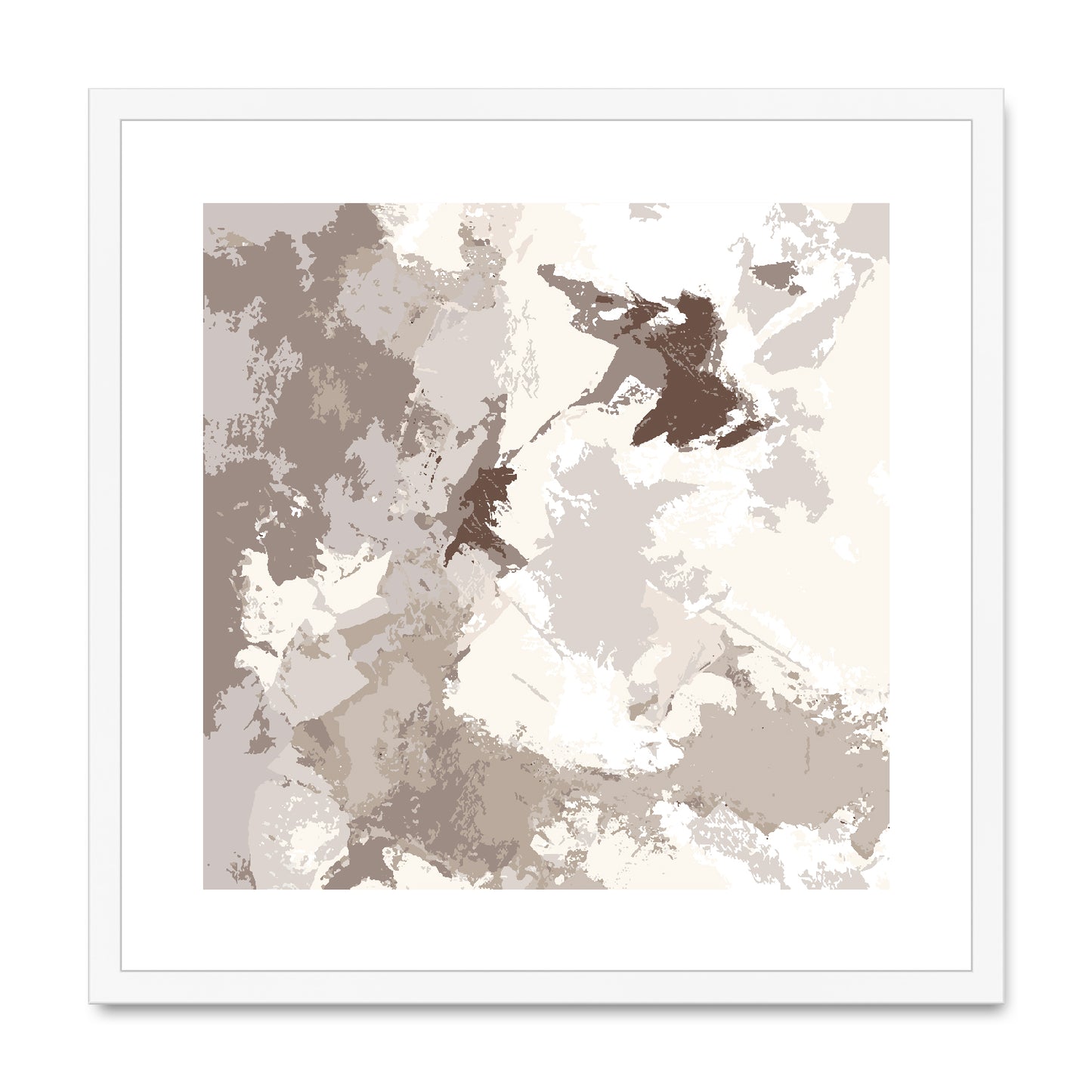 Framed Graphic Art Print, White Mat - 8x8 12x12 16x16 20x20 24x24 28x28 inches | FPS-1160-7691