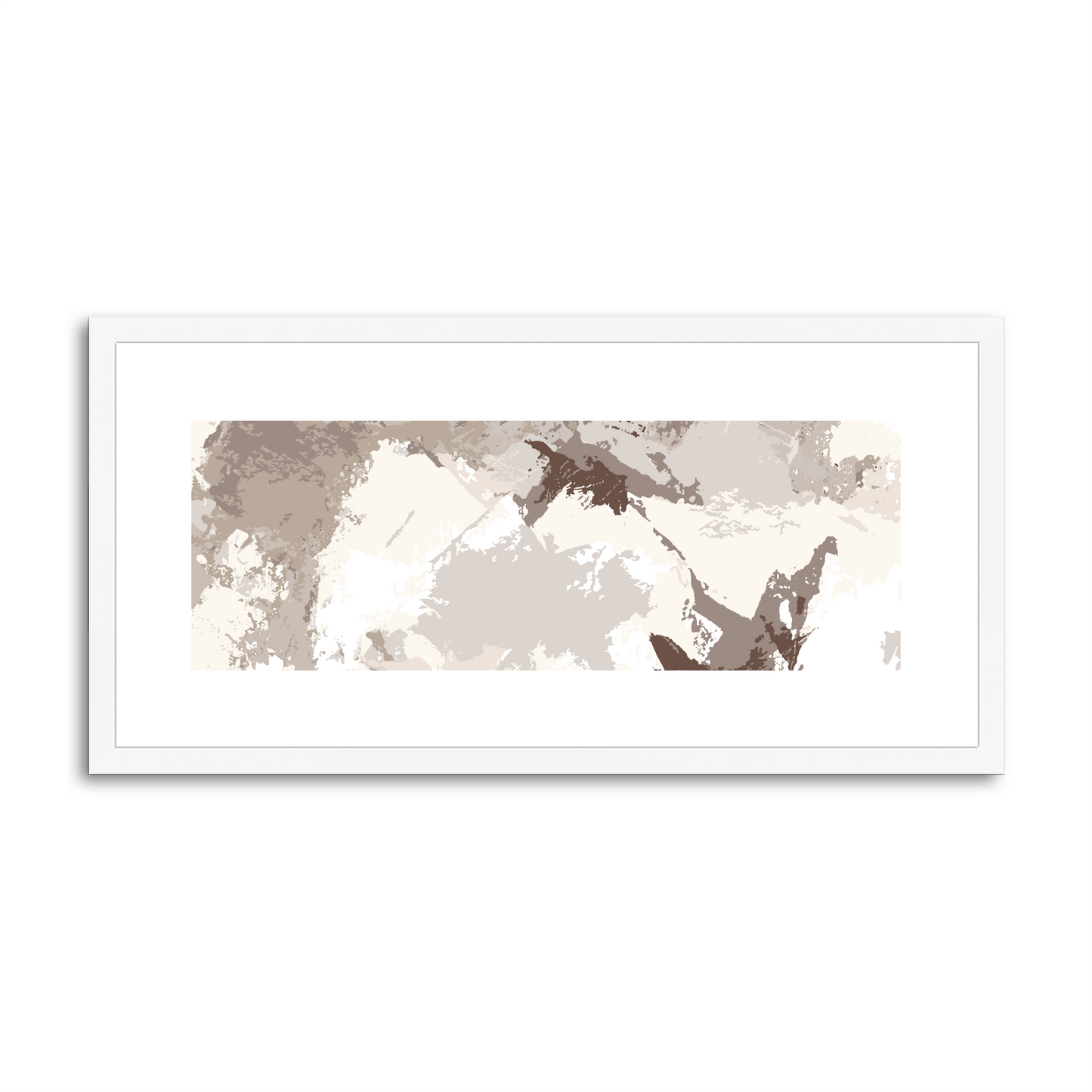 Framed Graphic Art Print, White Mat - 12x24 inches | FP-1160-7691