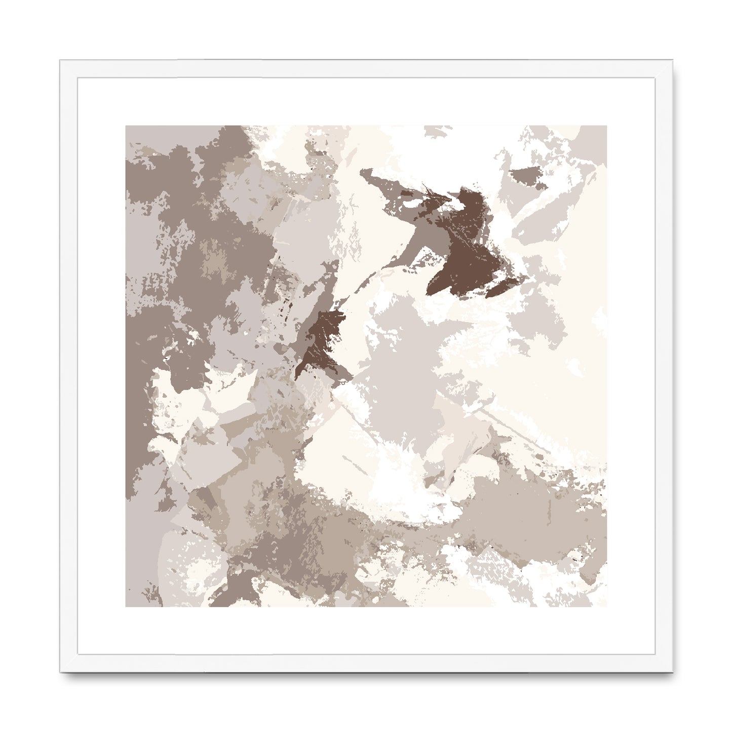 Framed Graphic Art Print, White Mat - 8x8 12x12 16x16 20x20 24x24 28x28 inches | FPS-1160-7691