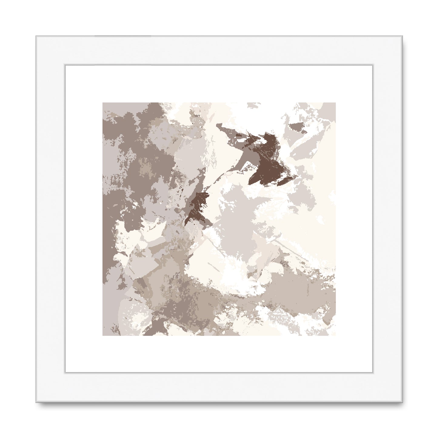 Framed Graphic Art Print, White Mat - 8x8 12x12 16x16 20x20 24x24 28x28 inches | FPS-1160-7691