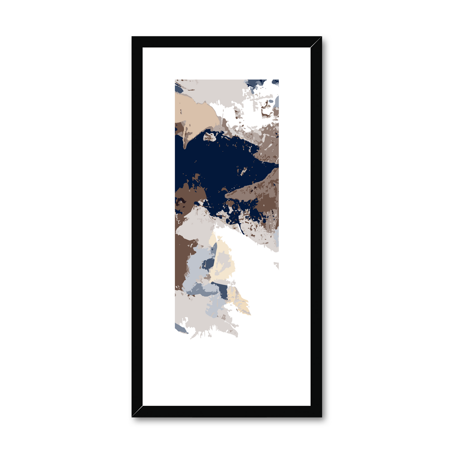 Framed Graphic Art Print, White Mat - 12x24 inches | FP-1160-7692