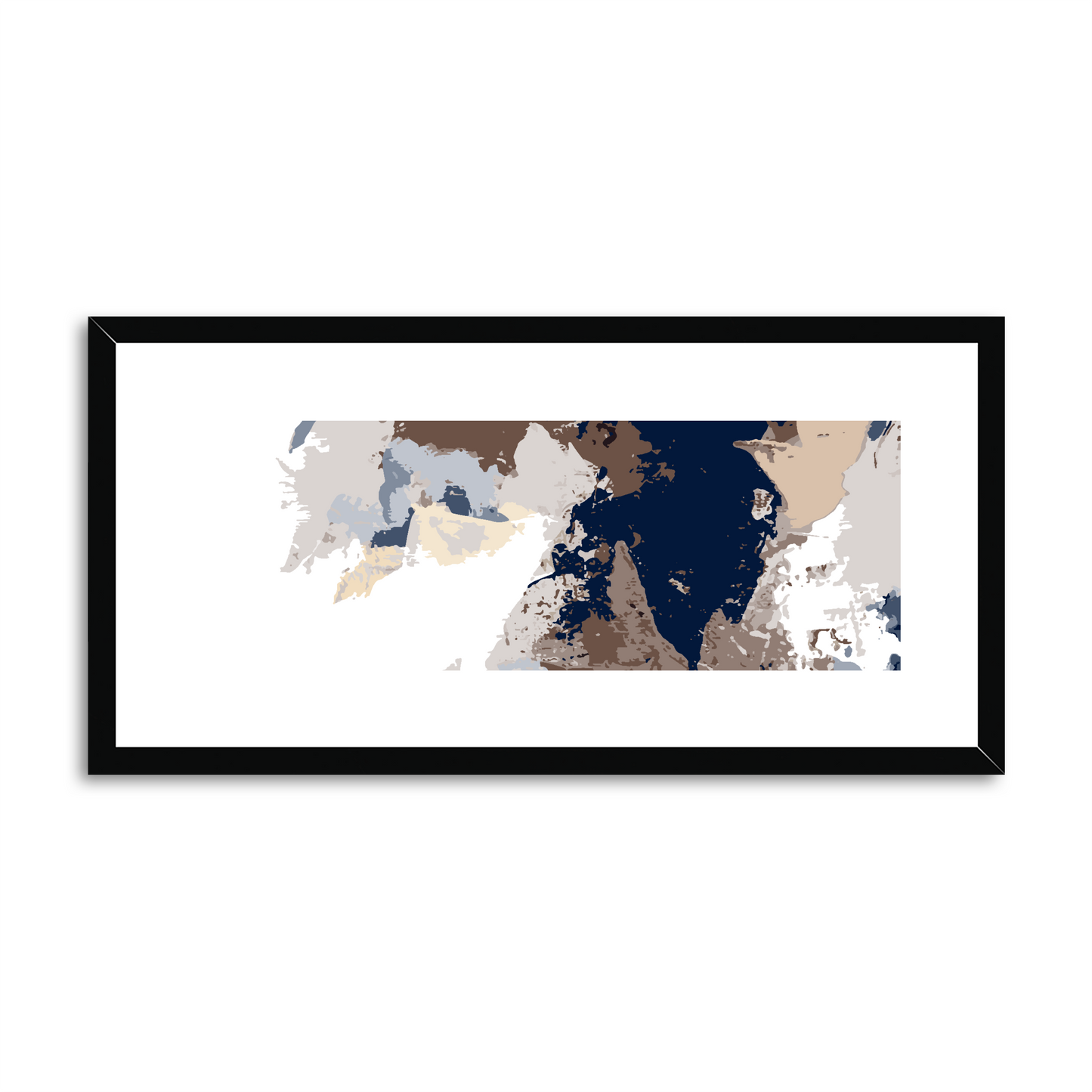 Framed Graphic Art Print, White Mat - 12x24 inches | FP-1160-7692