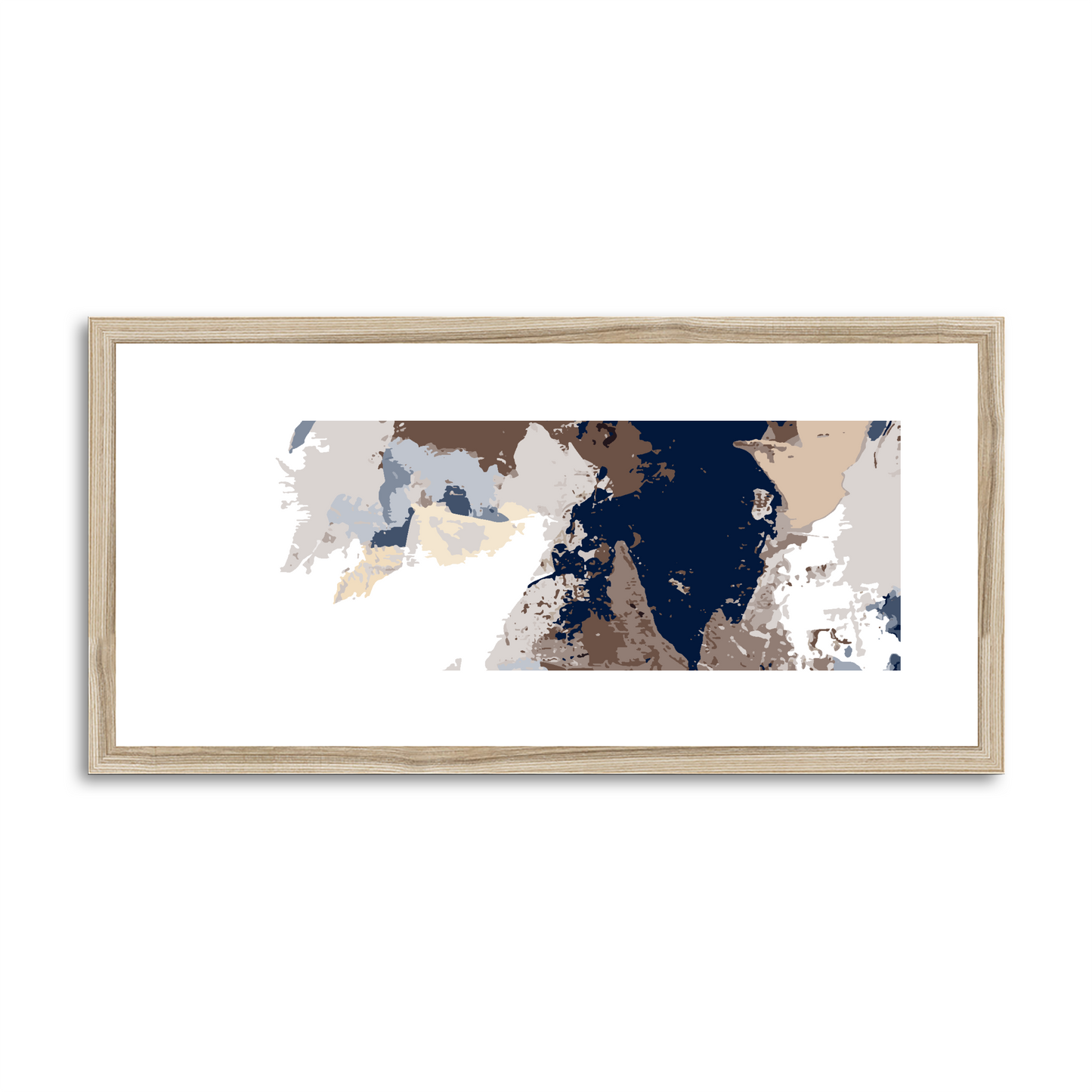 Framed Graphic Art Print, White Mat - 12x24 inches | FP-1160-7692