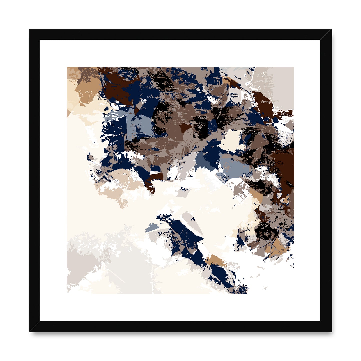 Framed Graphic Art Print, White Mat - 8x8 12x12 16x16 20x20 24x24 28x28 inches | FPS-1160-7693