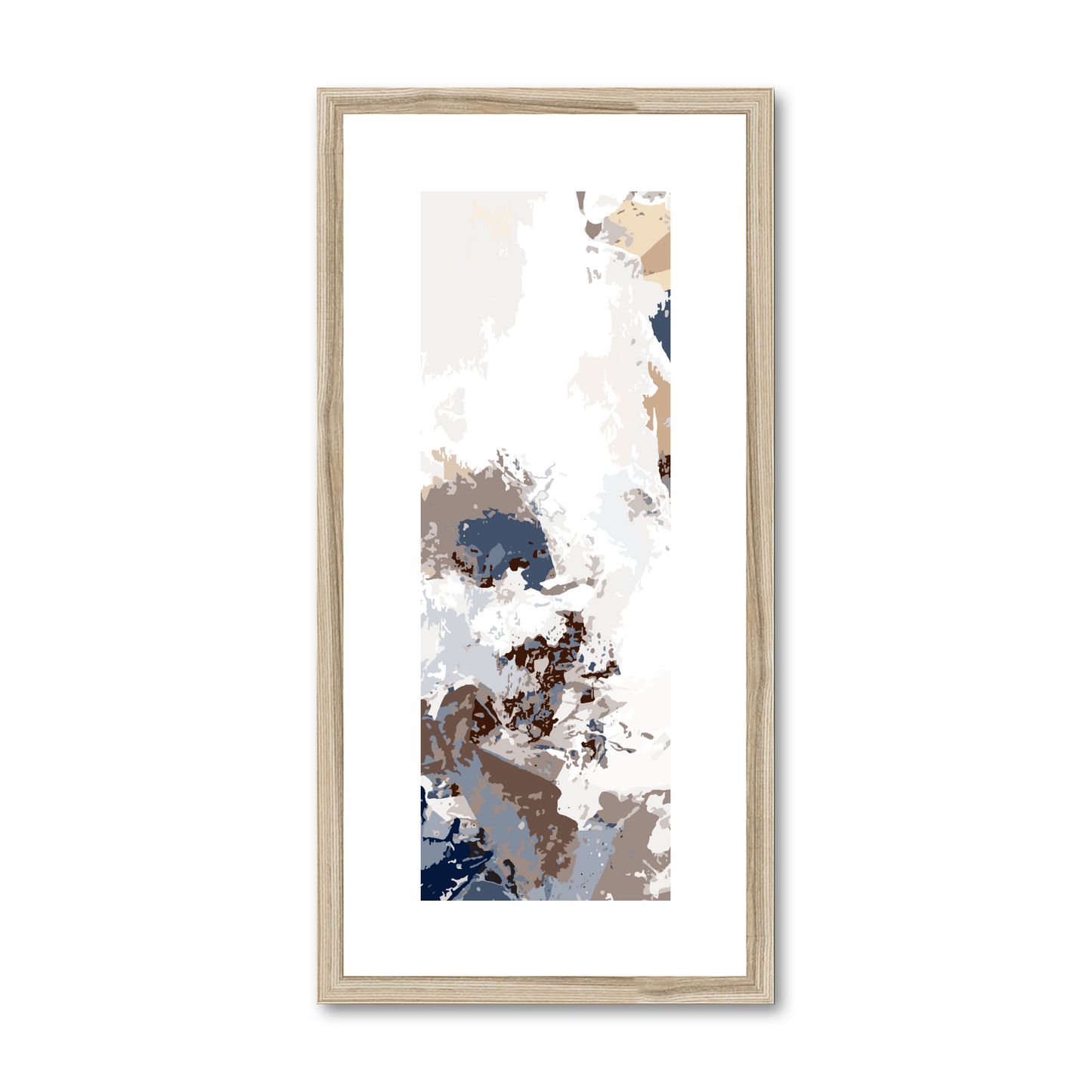 Framed Graphic Art Print, White Mat - 12x24 inches | FP-1160-7694