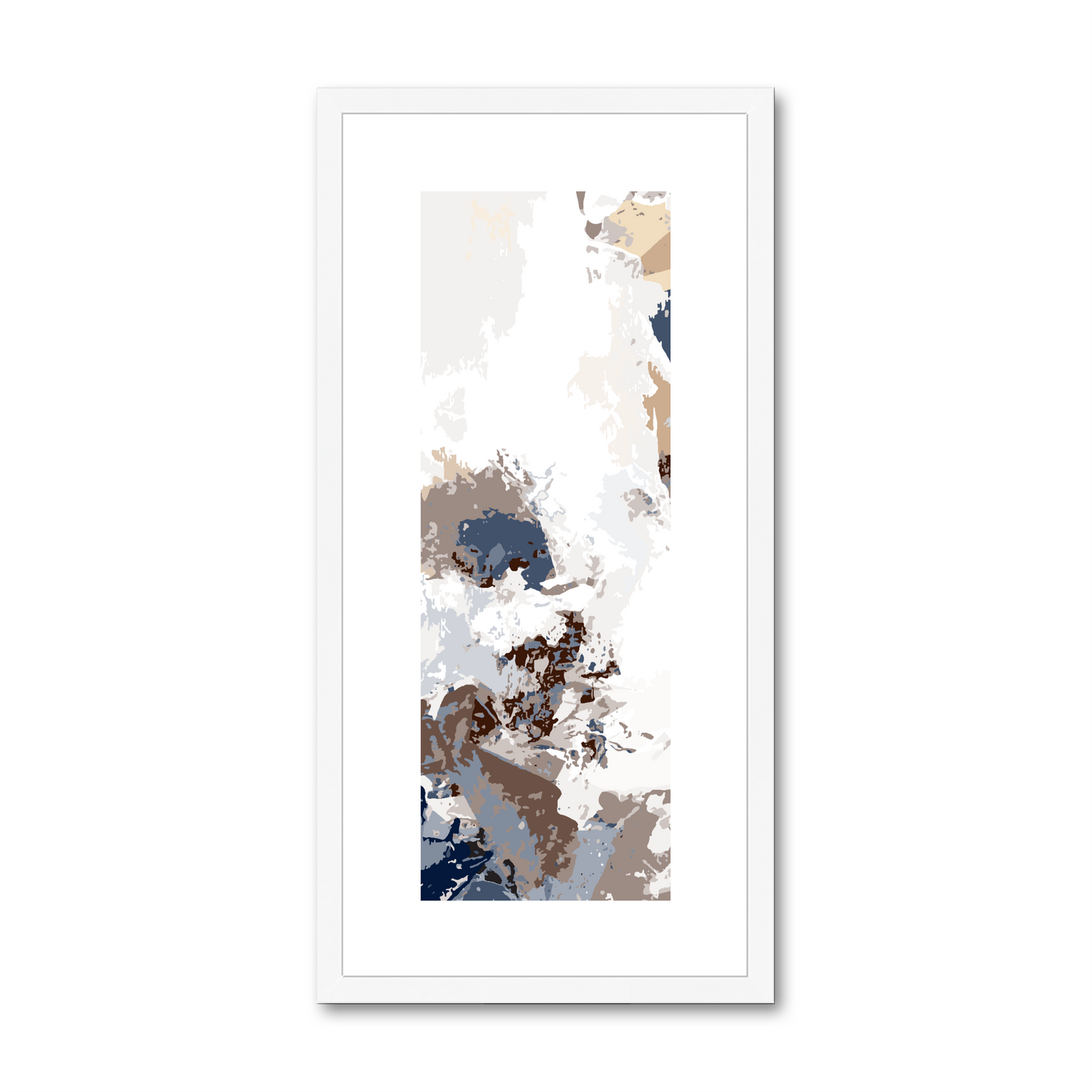Framed Graphic Art Print, White Mat - 12x24 inches | FP-1160-7694