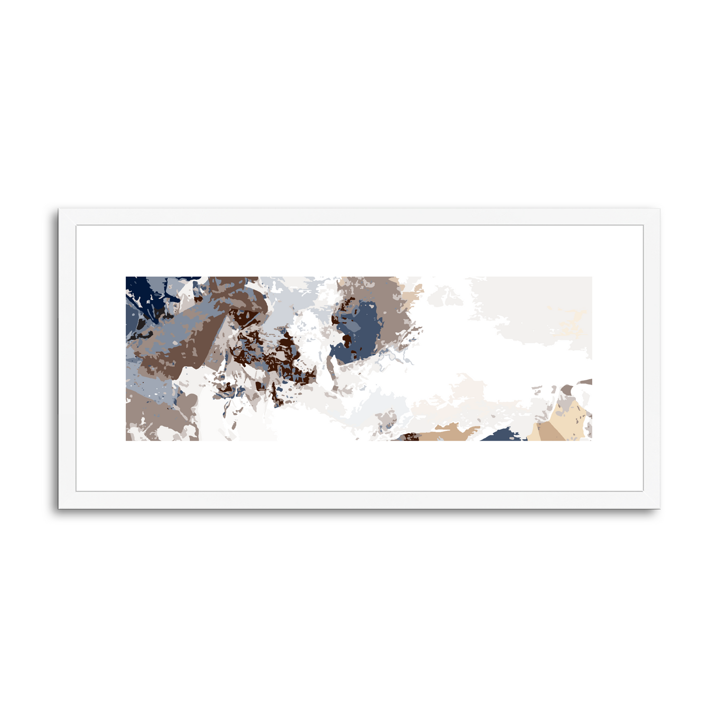 Framed Graphic Art Print, White Mat - 12x24 inches | FP-1160-7694