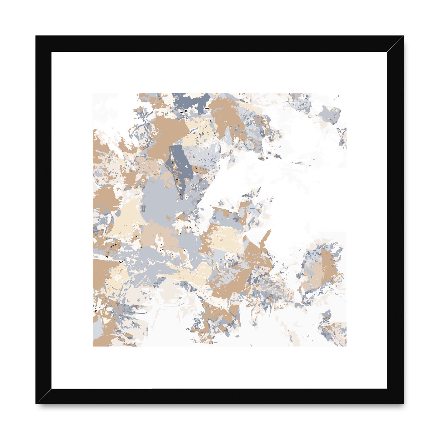Framed Graphic Art Print, White Mat - 8x8 12x12 16x16 20x20 24x24 28x28 inches | FPS-1160-7695