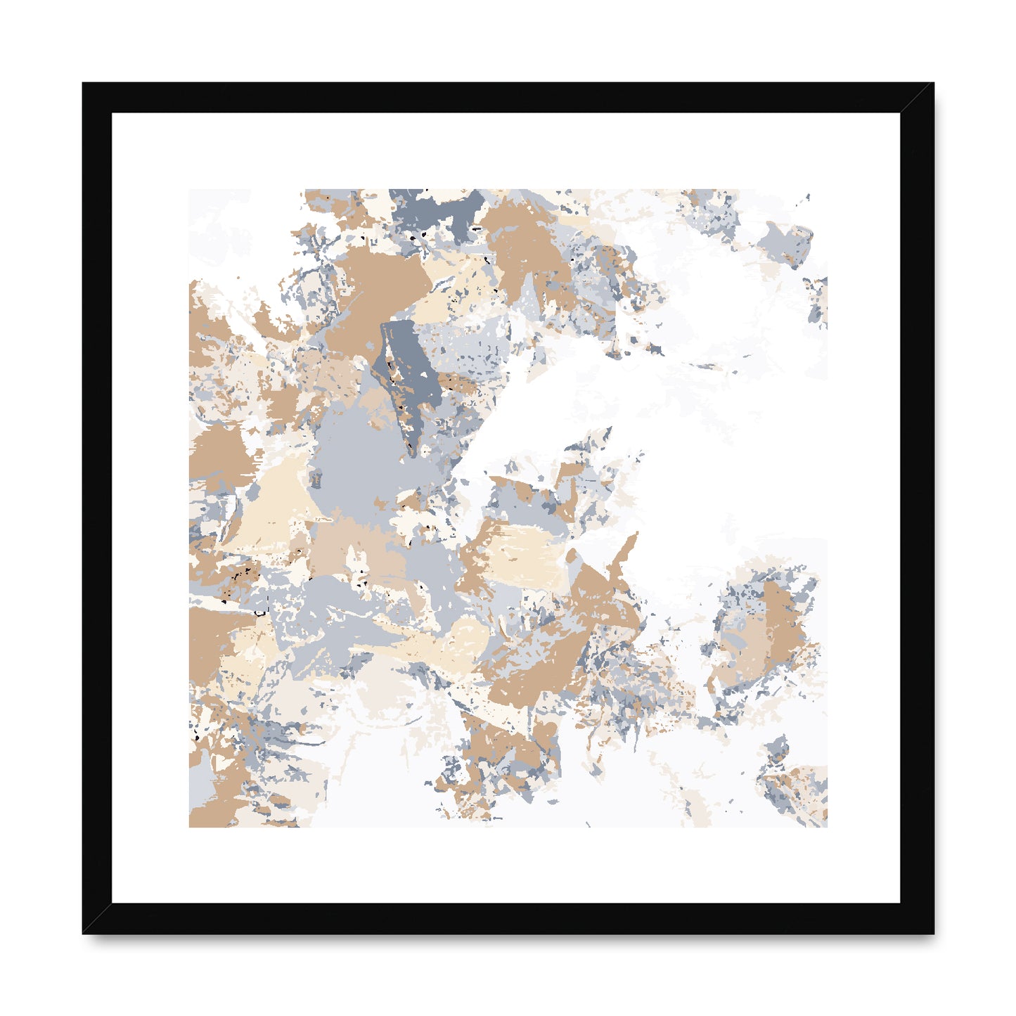 Framed Graphic Art Print, White Mat - 8x8 12x12 16x16 20x20 24x24 28x28 inches | FPS-1160-7695