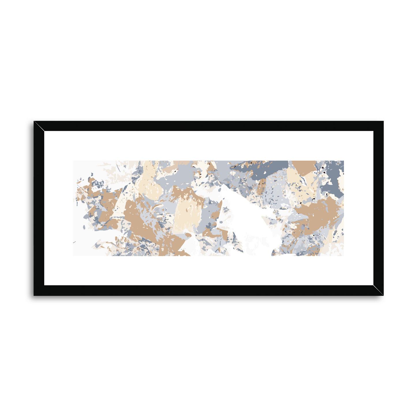 Framed Graphic Art Print, White Mat - 12x24 inches | FP-1160-7695