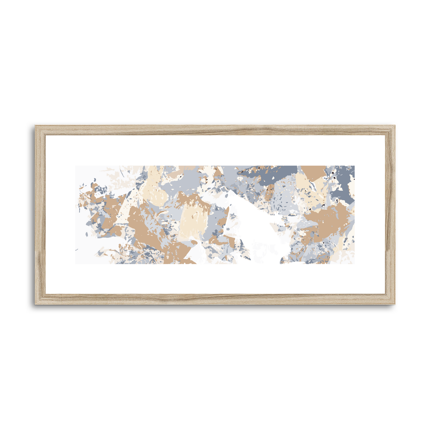 Framed Graphic Art Print, White Mat - 12x24 inches | FP-1160-7695