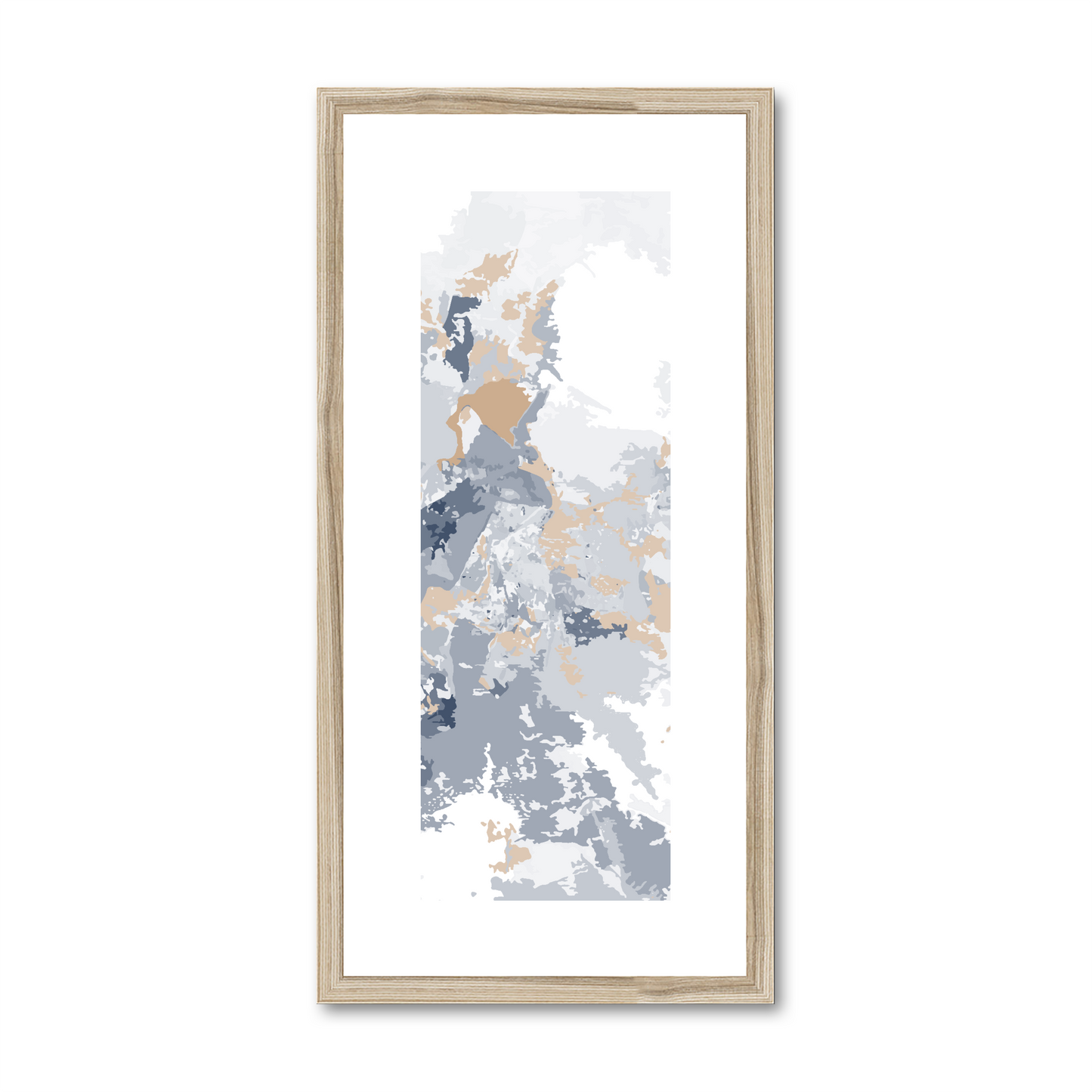 Framed Graphic Art Print, White Mat - 12x24 inches | FP-1160-7698