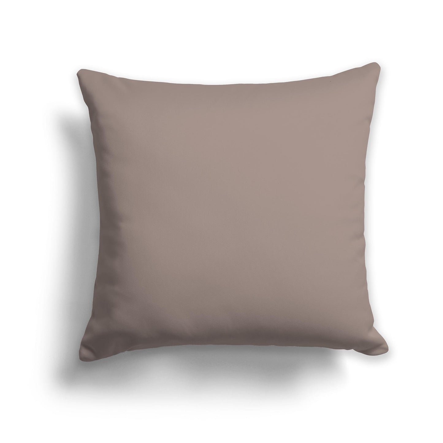 Square Throw Pillow in Solid Medium Brown