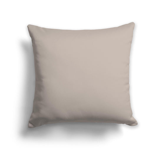 Square Throw Pillow in Solid Dark Taupe