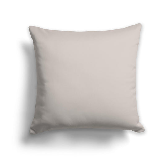 Square Throw Pillow in Solid Taupe