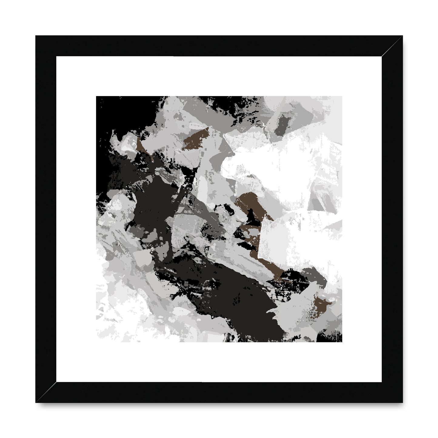 Framed Graphic Art Print, White Mat - 8x8 12x12 16x16 20x20 24x24 28x28 inches | FPS-1170-7690