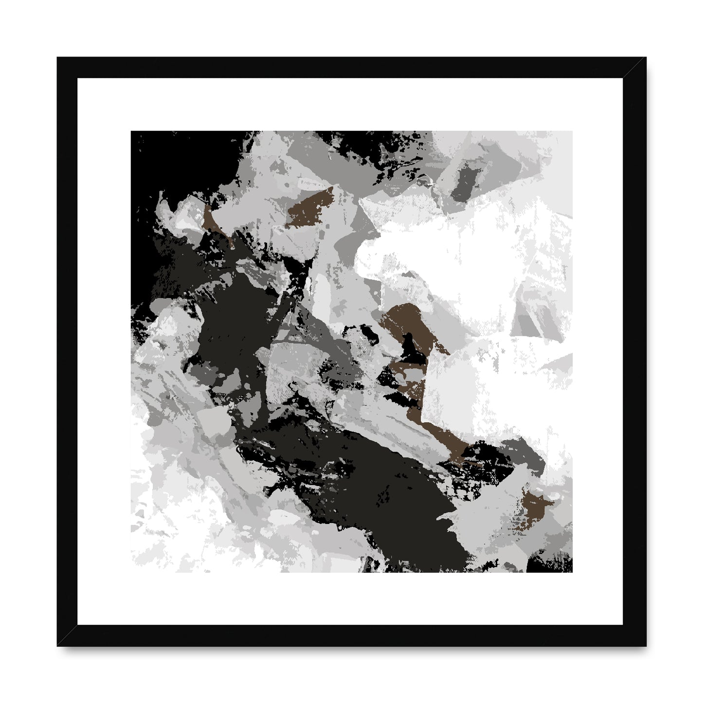 Framed Graphic Art Print, White Mat - 8x8 12x12 16x16 20x20 24x24 28x28 inches | FPS-1170-7690