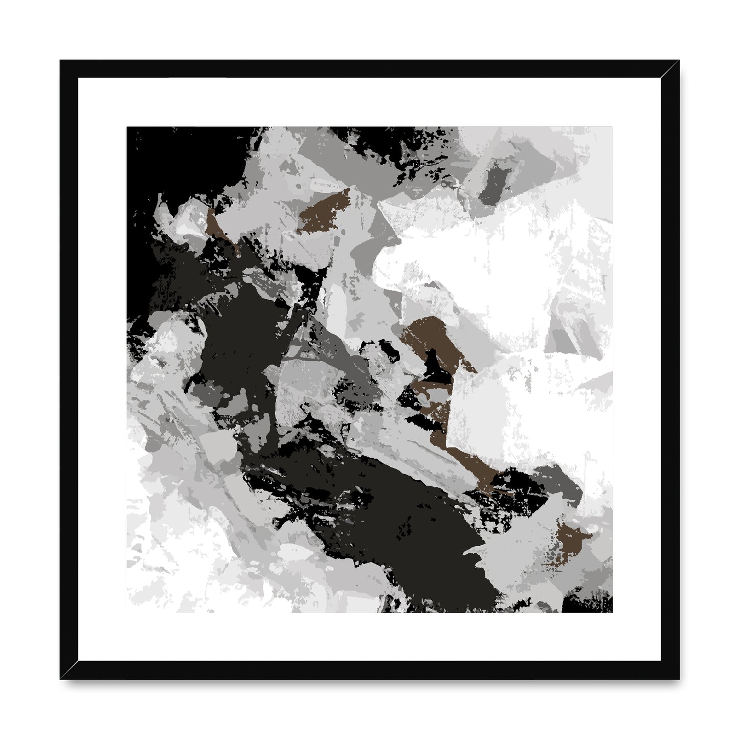 Framed Graphic Art Print, White Mat - 8x8 12x12 16x16 20x20 24x24 28x28 inches | FPS-1170-7690