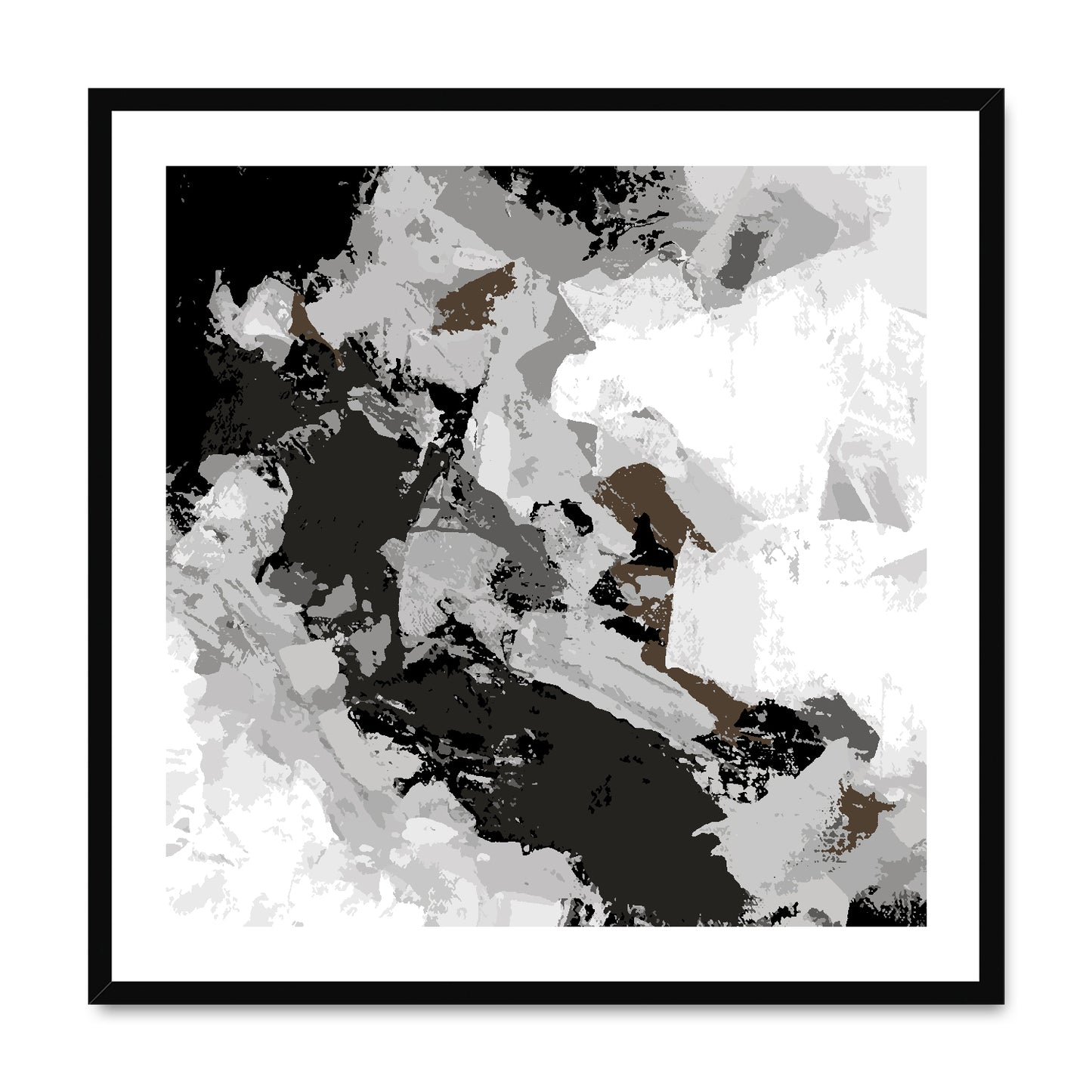 Framed Graphic Art Print, White Mat - 8x8 12x12 16x16 20x20 24x24 28x28 inches | FPS-1170-7690