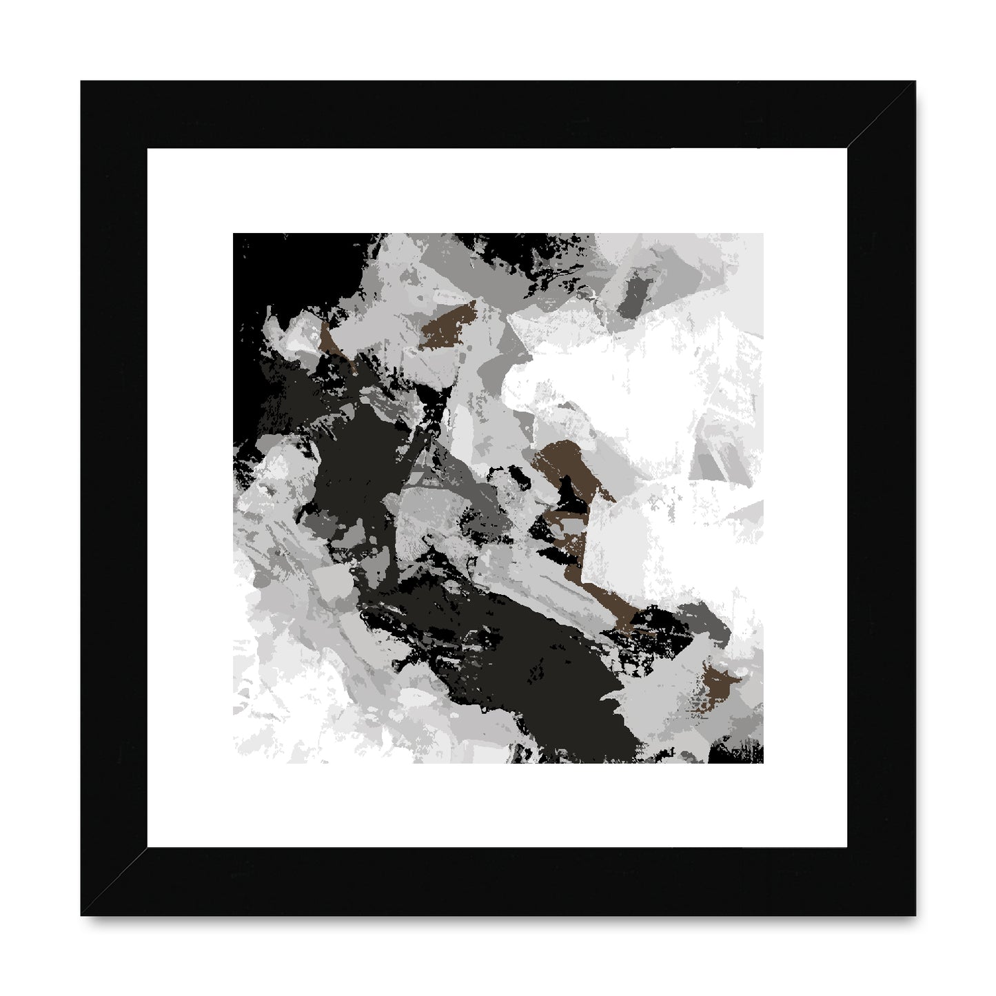 Framed Graphic Art Print, White Mat - 8x8 12x12 16x16 20x20 24x24 28x28 inches | FPS-1170-7690