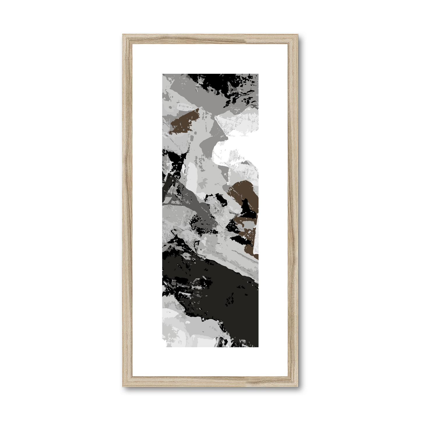 Framed Graphic Art Print, White Mat - 12x24 inches | FP-1170-7690