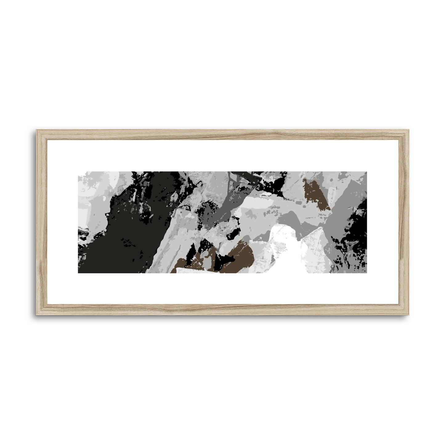 Framed Graphic Art Print, White Mat - 12x24 inches | FP-1170-7690